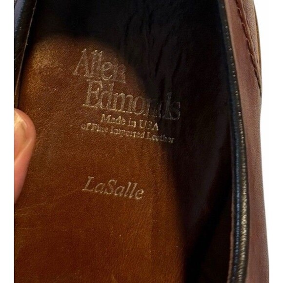 Allen Edmonds D LaSalle Leather Lace Up Oxford 9D Chili Brown Split To4398 USA main image 7